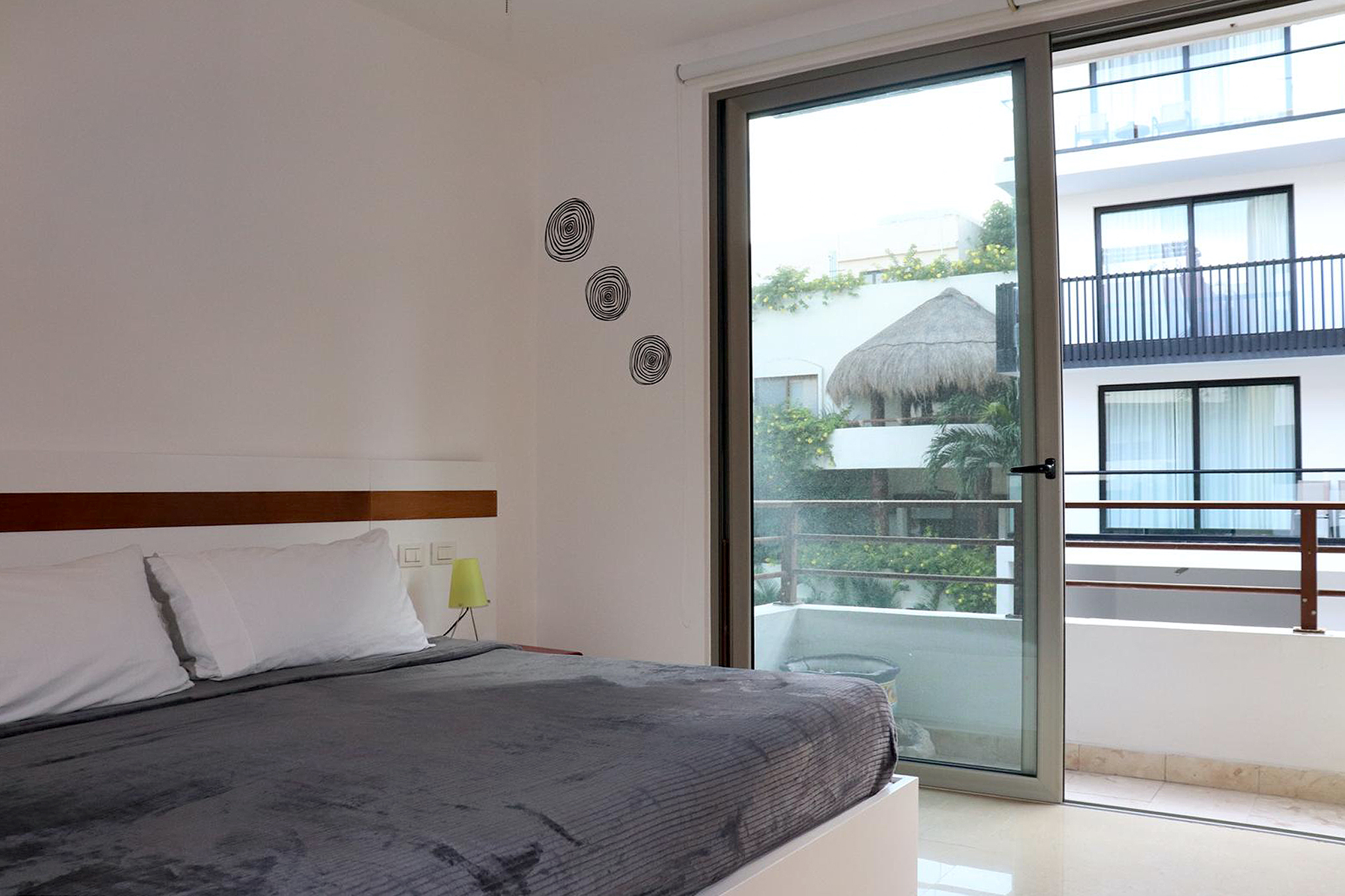 2 BR Studio One Condo — S1-202 - Bedroom 1 - King Bed + TV + Balcony